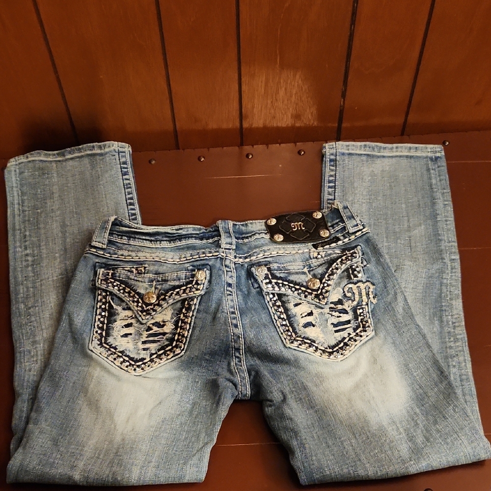 Miss Me Light Blue Boot Cut Jeans
